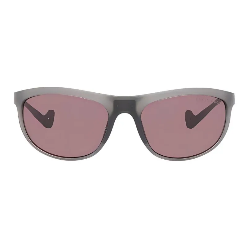 District Vision Plastic Nylon Rubber Titanium Stainless Steel Oval Sunglasses Unisex Gray-1