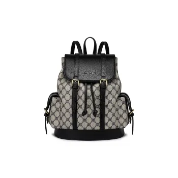 Pepsi PVC Backpack Regular Women's Black/Brown/Khaki