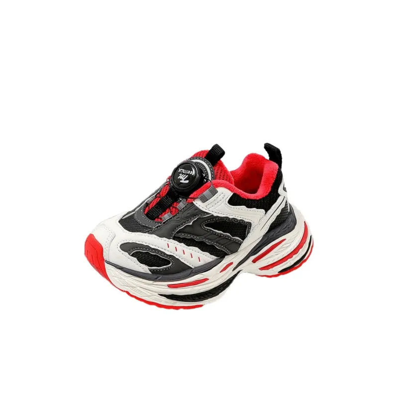 Teenmix Slip Resistant, Abrasion Resistant, Thermal Low Top Kids Lifestyle Shoes Black White Red Kids'-1