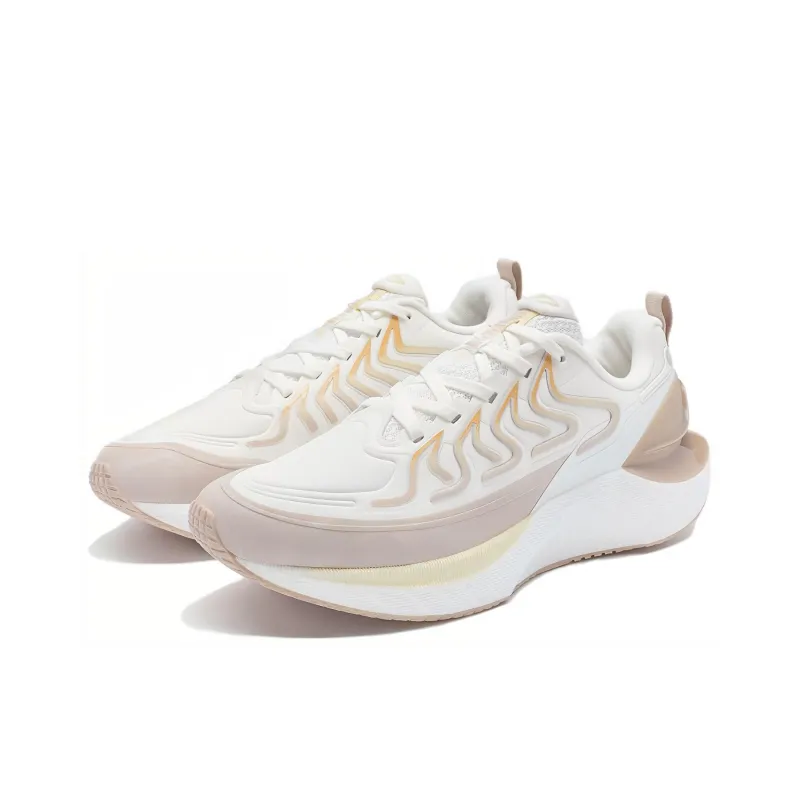 XTEP Wind And Fire 27 Generations Cushioned Slip Resistant Low Top Running Shoes Women's Pink Brown-2