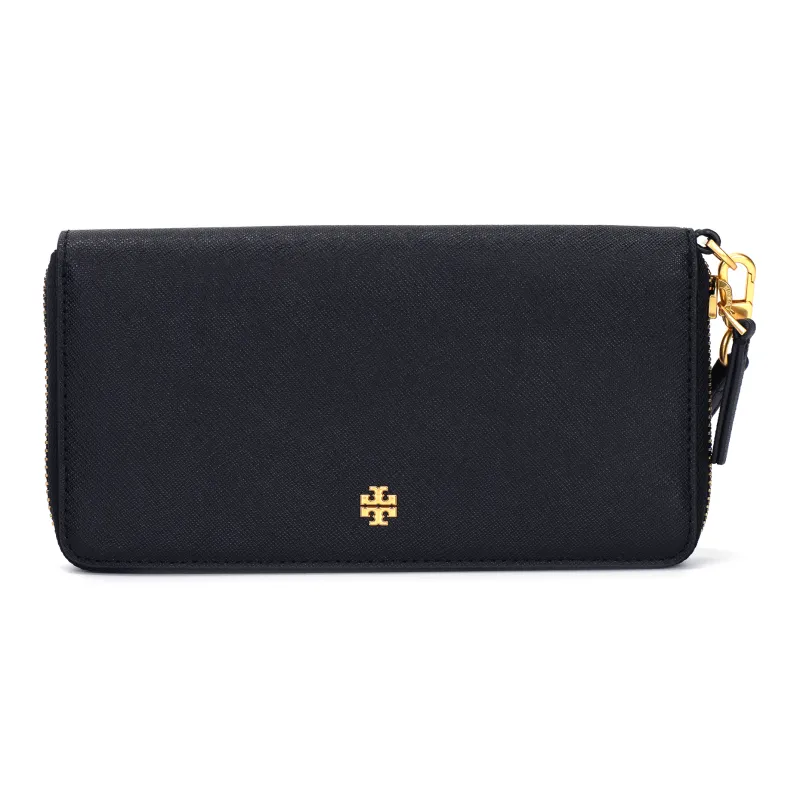 TORY BURCH Leather Coin Purses Wallets Women's Black-0