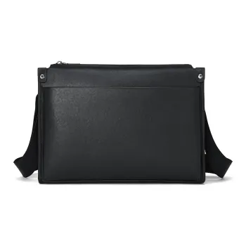 ROBERTA DI CAMERINO Cow Leather Crossbody Bag, Shoulder Bag Regular Men's Black