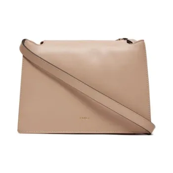 Furla Cow Leather Shoulder Bag Crossbody Bag Women's Khaki Multicolor