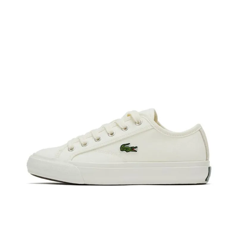 LACOSTE Low Top Canvas Shoes Women's White-0