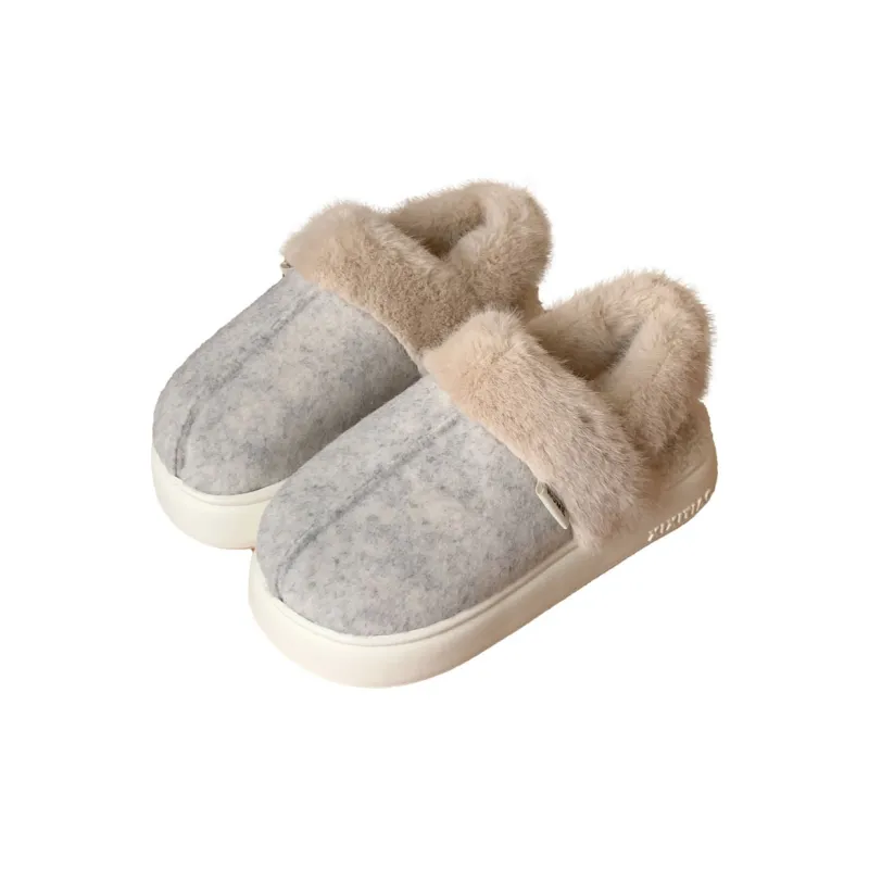 Thin Strips Cotton Slippers Unisex, Brown-6