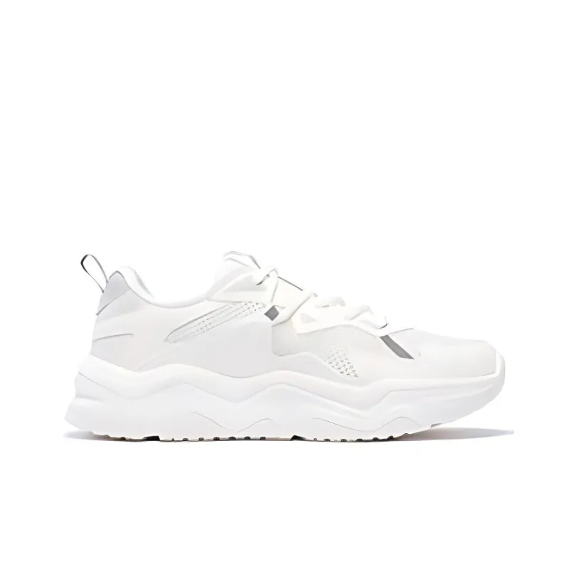 361° Anti Slip Wear Resistant Low Top Chunky Sneakers Women's White Gray-1