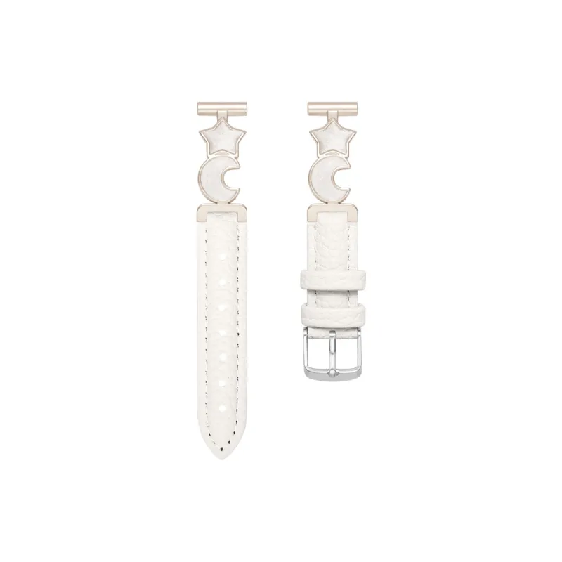 Yu Qing Stars Moon Collection OPPO Compatibility Watch Band 190mm Metal, Litchi Grain Texture-2