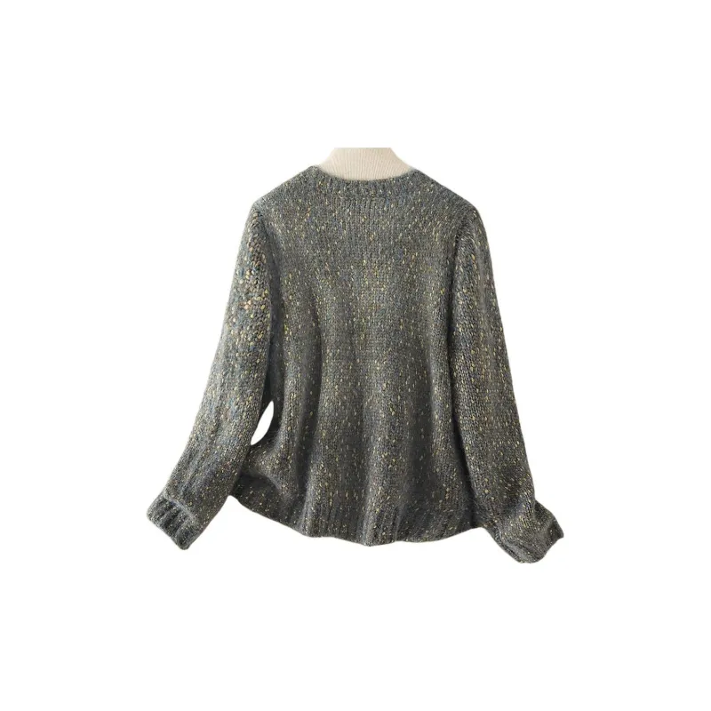 IHIMI Knitwear Women's Heather Gray Blue-2