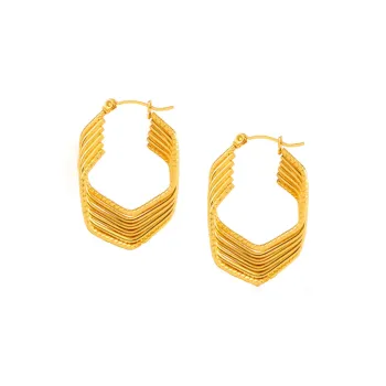 Sanpowa Stainless Steel Earrings Women's
