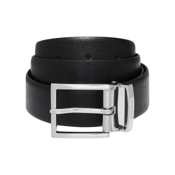 HUGO BOSS Logo engraved Leather Belt