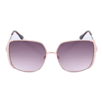 GUESS Metal Irregular Shape Sunglasses Women's Pink