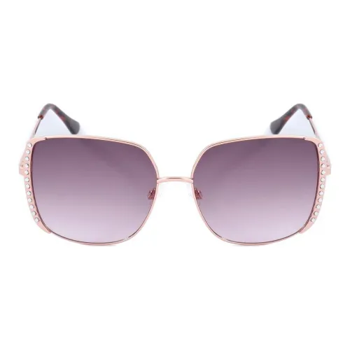 GUESS Metal Irregular Shape Sunglasses Women's Pink