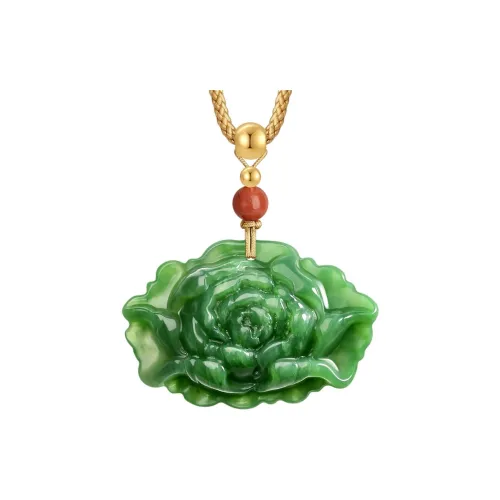 Princess Cui Hetian Jade Necklaces White Jade/Pale Greenish White Jade Women's