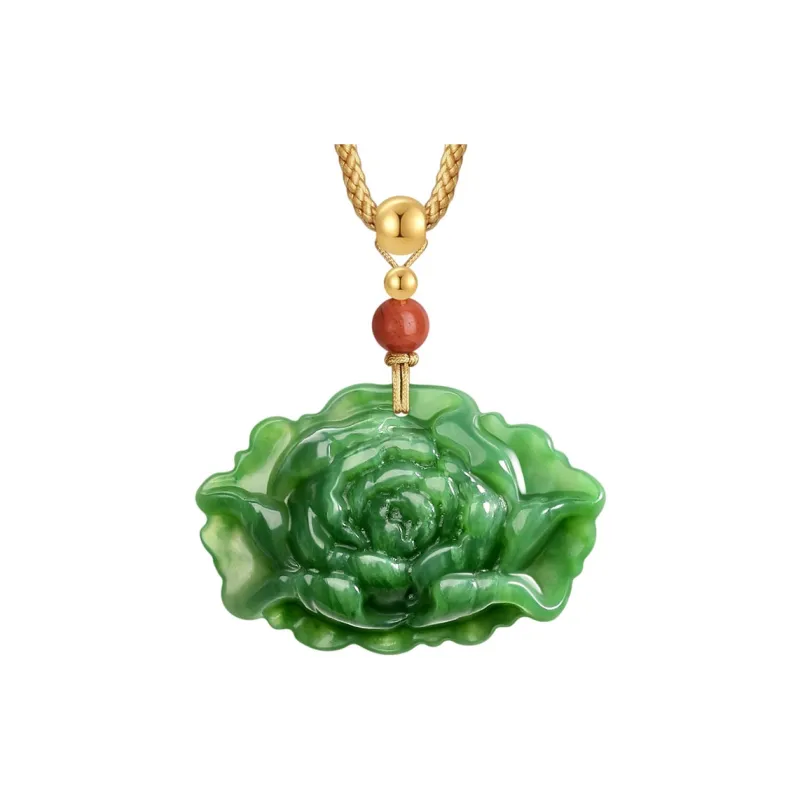Princess Cui Hetian Jade Necklaces White Jade/Pale Greenish White Jade Women's-0