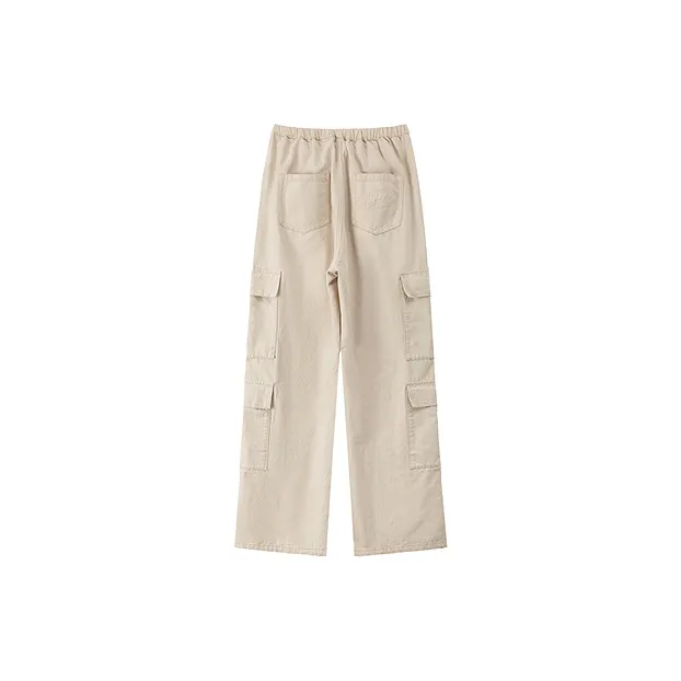 CHUU Casual Pants Women's White Apricot-1