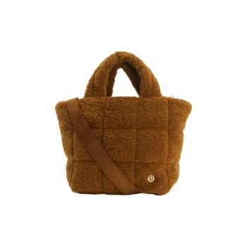 Lululemon Textured Brushed Fabric Shoulder Bag Crossbody Bag Handbags Regular Women's Caramel
