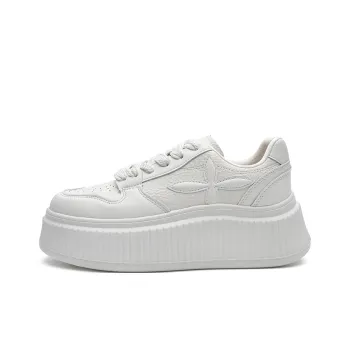 ABIDJAN White Moonlight Collection Lightweight And Breathable Low Top Skateboard Shoes Women's