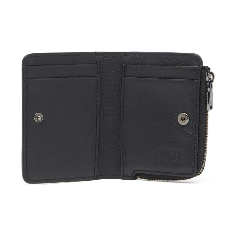DIESEL Cow Leather Card Holder Men's Black-2