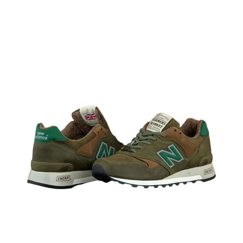 New Balance NB 577 Slip Resistant Low Top Running Shoes Unisex Dark Olive Green-3