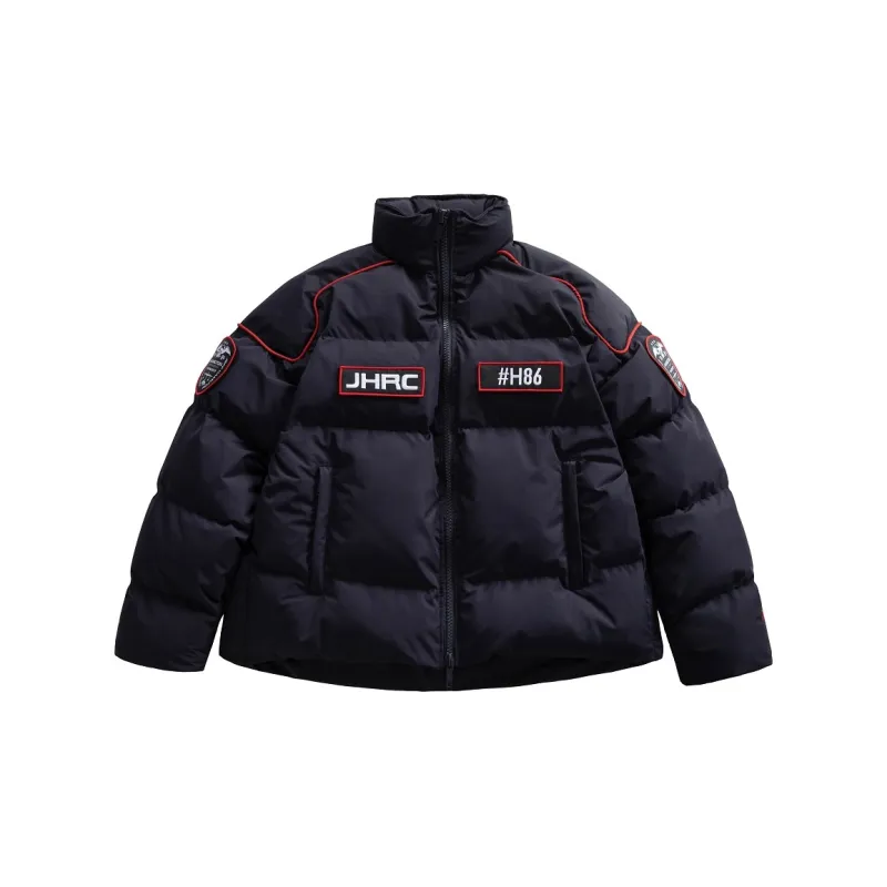 JEFF HAMILTON Puffer Jacket Unisex Navy Blue-0