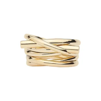 FERRAGAMO Brass Rings Unisex Gold