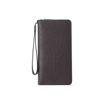 ROBERTA DI CAMERINO Cow Leather Clutches Wallets Regular Men's Coffee