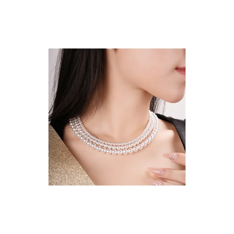 Luo Manyu 925 Sterling Silver With Artificial Pearl And Zircon Necklaces Women's-1