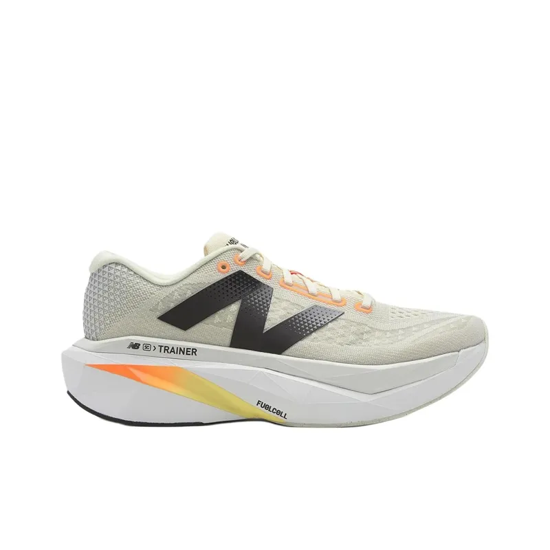 New Balance Anti Slip Wear Resistant Low Top Training Running Shoes Men's White 2E Width-1
