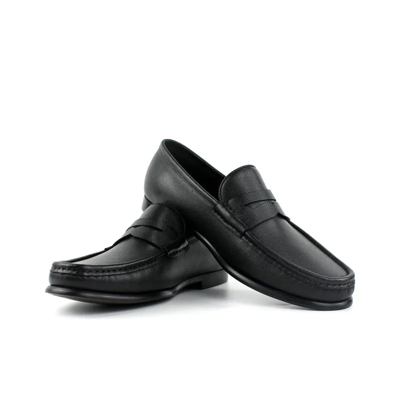 MYFULER Men's Casual Shoes Men's Black-3