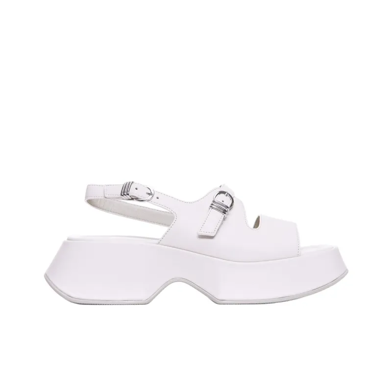 Vic Matie One Strap Sandals 6cm Women's White-1