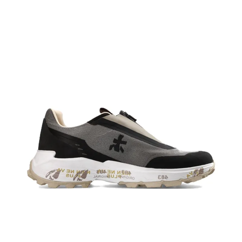 PREMIATA SCILIAR Slip Resistant Low Top Casual Shoes Men's Gray Black White-1