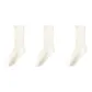 ③ Fall Winter Pure Wool Socks Combination (White+White+White)