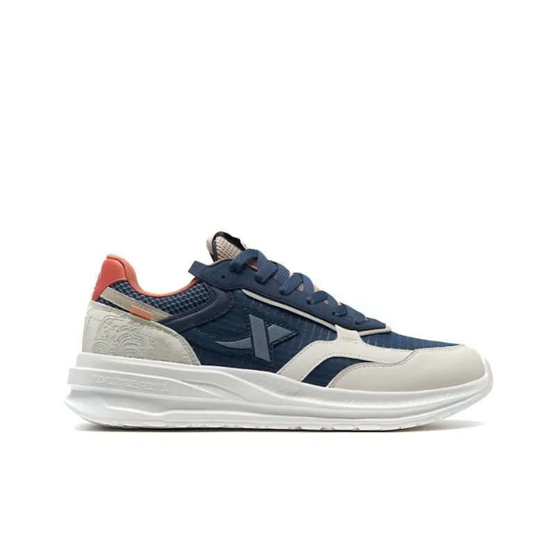 XTEP Liangzhu Casual Shoes Men Low Top Ink Teal/Tea White/Sophora Flower Color-1