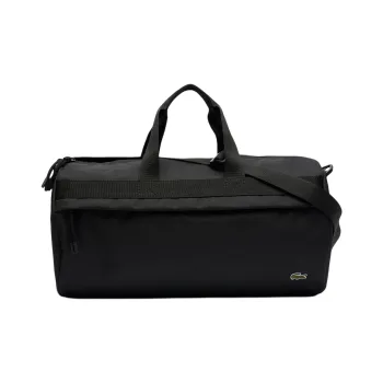 LACOSTE Polyester One Shoulder Crossbody Portable Travel Bag Unisex Black