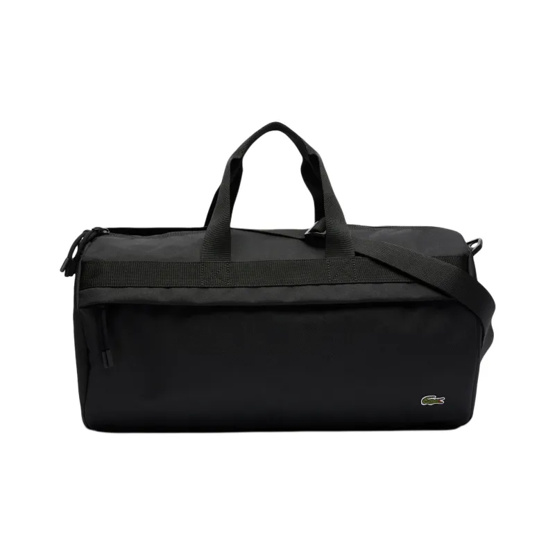 LACOSTE Polyester One Shoulder Crossbody Portable Travel Bag Unisex Black-0