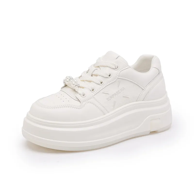 Ritai Skateboard Shoes Women's Ecru-1