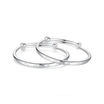 SHENGYALUO 999 Fine Silver Bangles Kids'
