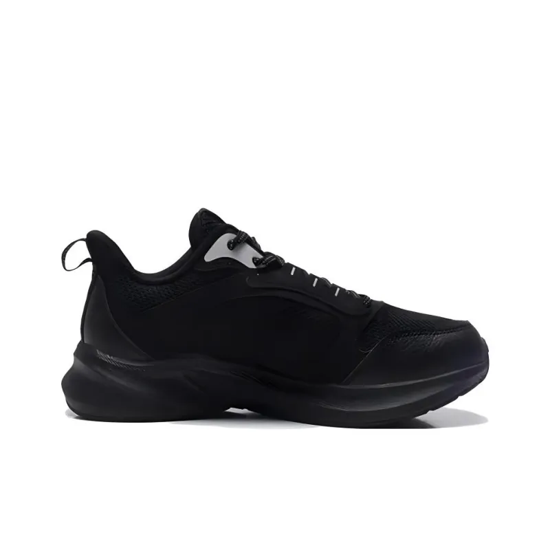 QIAODAN Cushioning Wear Resistant Low Top Casual Running Shoes Men's Black-1