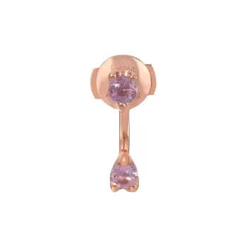Anita Ko 18K Rose Gold Orbit Sapphire Single Earring