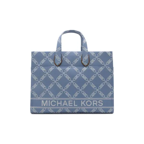 MICHAEL Peserico Canvas Tote Bag, Canvas Bag, Shopping Bag, One Shoulder Handbag Women's Blue & White