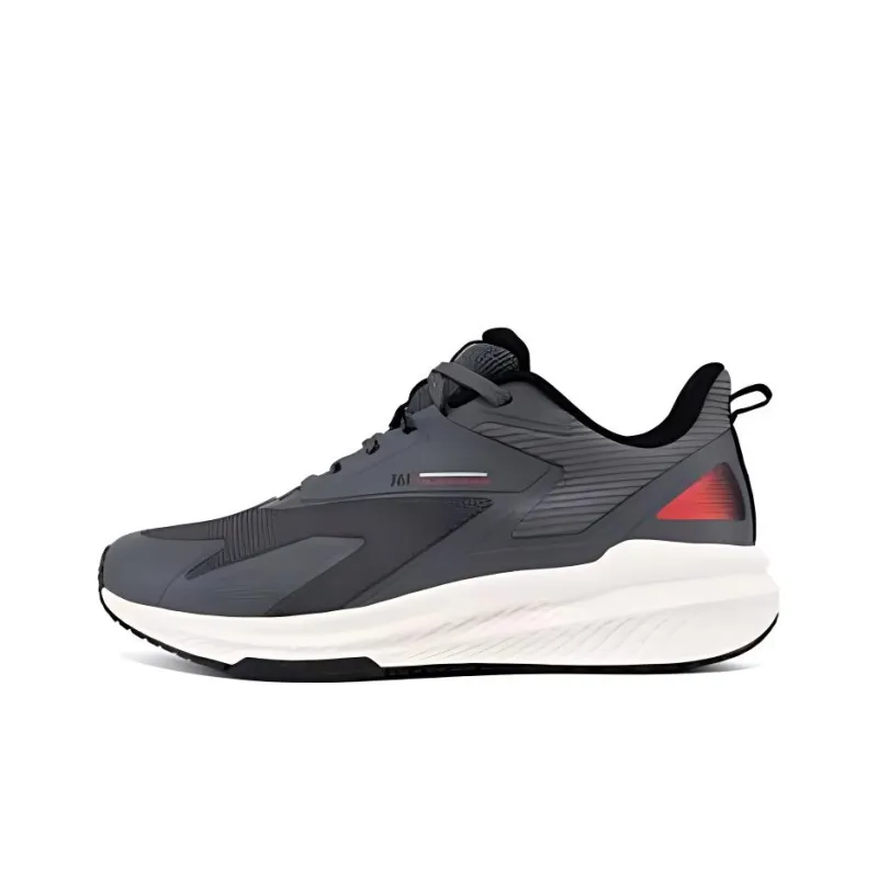 361° Cushioning Wear Resistant Low Top Running Shoes Men's Gray Black-0