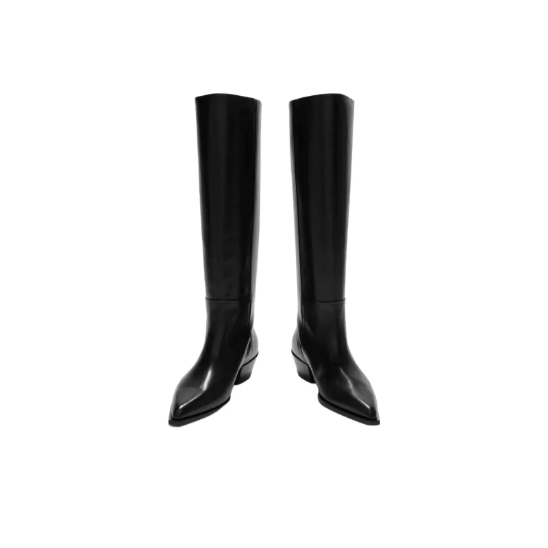 Aeyde Arla Knee high Boots 4cm Women's Black-2