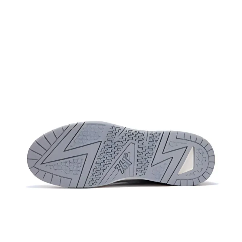 361° Slip Resistant Cushioning Lightweight Low Top Skateboard Shoes Men's Gray White-3