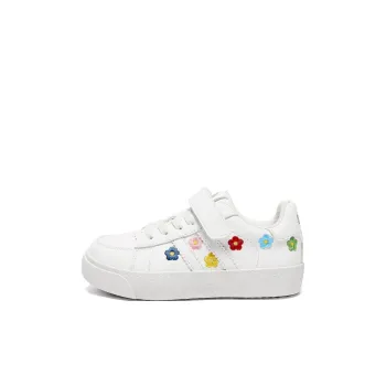Snoffy Durable Breathable Low Top Kids' Skateboarding Shoes Preppy White Kids'