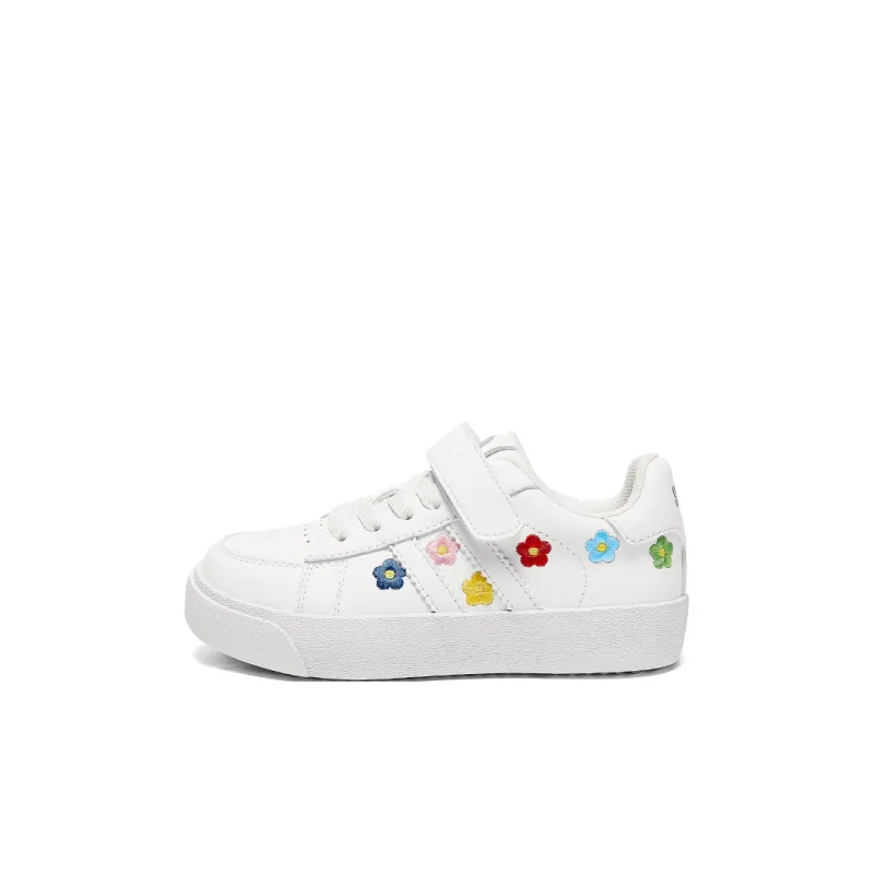 Snoffy Durable Breathable Low Top Kids' Skateboarding Shoes Preppy White Kids'-0