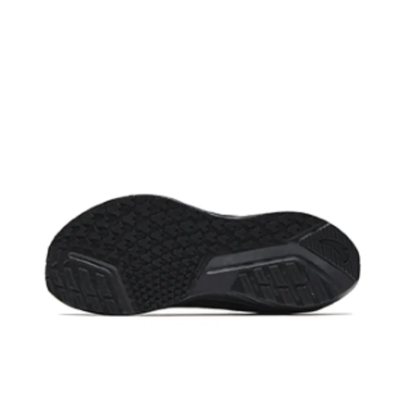 Anta Travel Cushioned Slip Resistant Low Top Running Shoes Men's Black Silver-4