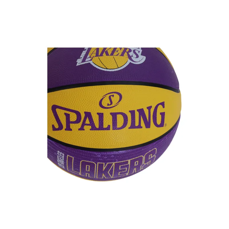 SPALDING Lakers LeBron Rubber Basketball Purple Gold Size 7 Ball Training Unisex-2