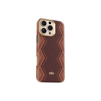 Defense Aramid Material 'Beet' Red Snake Scepter Series Compatibility IPhone16promax/iPhone16pro