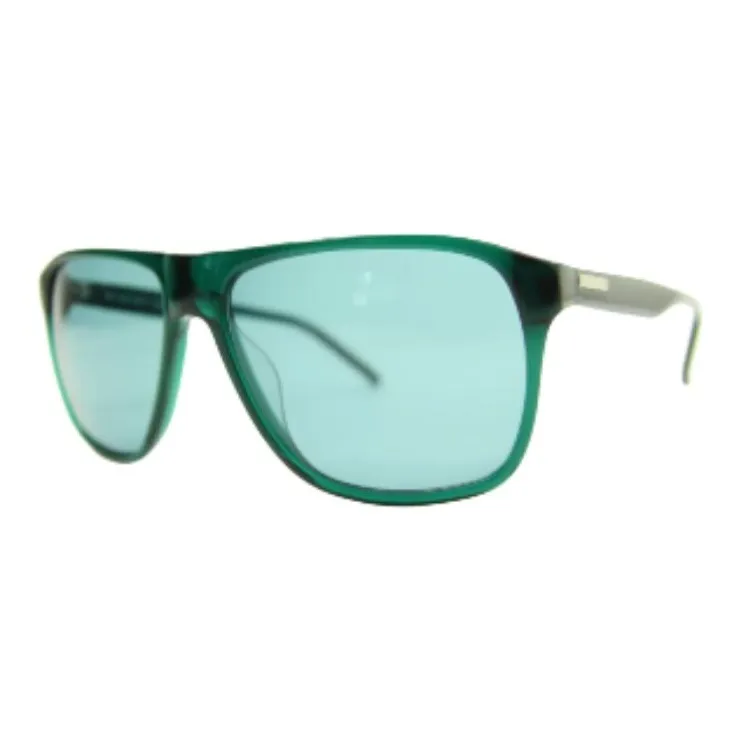 XISILI Acetate Square Sunglasses Men's Green-0