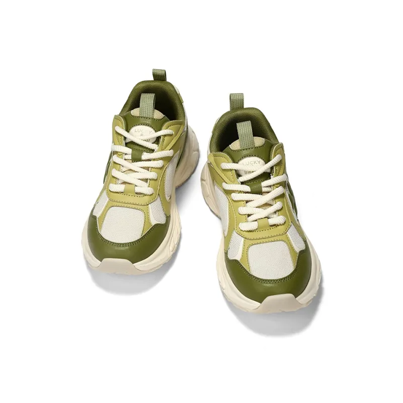 LUCKY BRAND Shock Absorbers With Abrasion Resistant And Slip Resistant Properties Low Top Chunky Sneakers Unisex-8